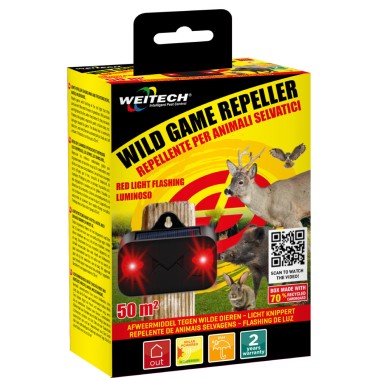 Repelente de Animais Selvagens com Luz Vermelha Packaging