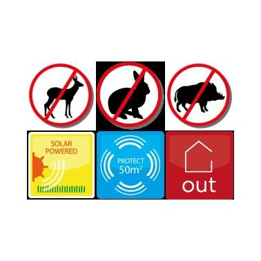 Repelente de Animais Selvagens com Luz Vermelha