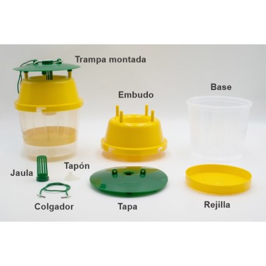 Armadilha para Vespa Asiática - VELUTINATRAP - Montagem