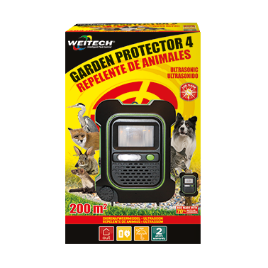 Garden Protector 4 com Flash | Repelente Ultrassónico de Animais