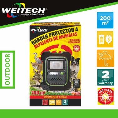 Garden Protector 4 com Flash | Repelente Ultrassónico de Animais