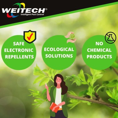 Garden Protector 4 com Flash | Repelente Ultrassónico de Animais