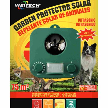 Garden Protector Solar -  Repelente de Gatos e Animais - Painel Solar