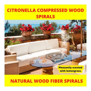 Espirais antimosquitos de citronela Weitech WK8021 | 60 h