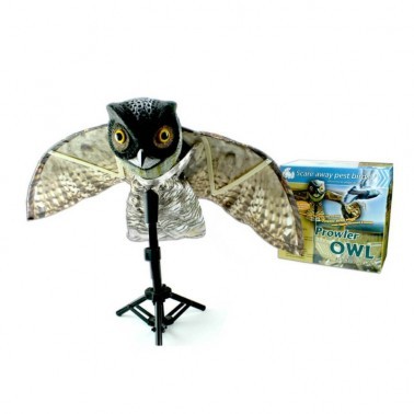 Coruja Espantalho - Prowler Owl Instalada num Poste com Embalagem