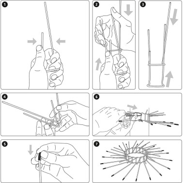 Instruções de Montagem do Protector de Árvores contra Gatos