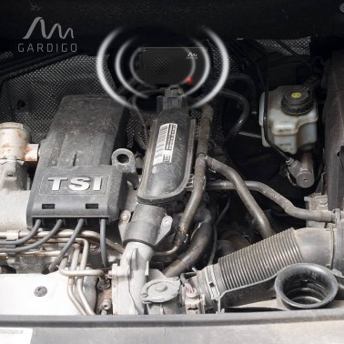 Repelente de Martas, Doninhas e Mustelídeos instalado no motor do veículo
